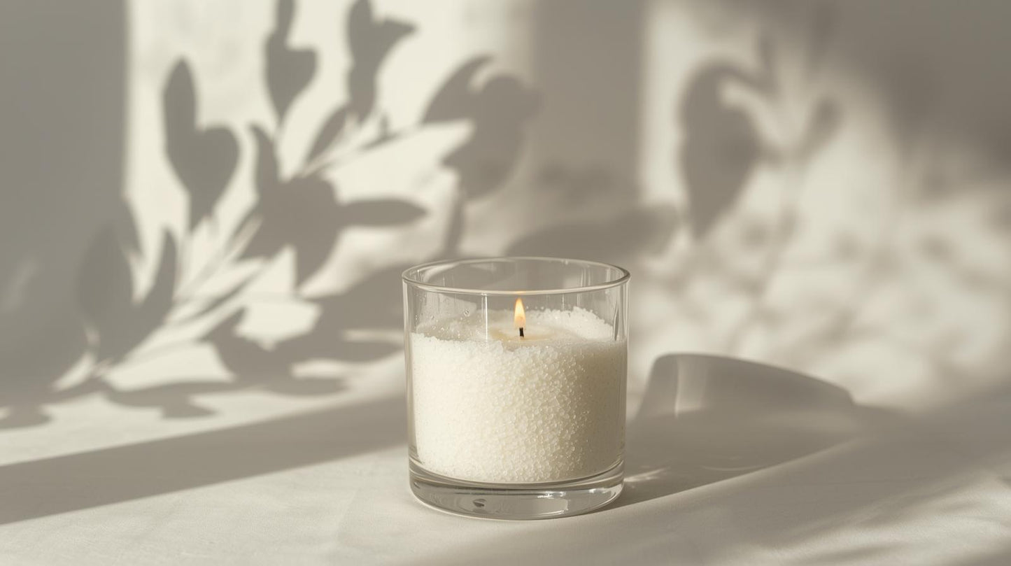 The Calm Sand Wax Candle Combo- Sage + Lavender (20 wicks)